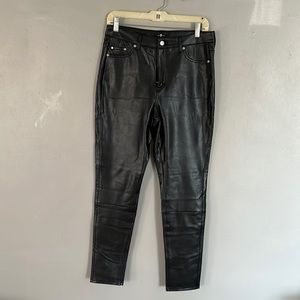 7 for all mankind faux leather leggings (new without tags)